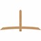 Ekena Millwork Bellingham Timber Gable Bracket, Western Red Cedar, 96"W x 48"H x 1 1/2"D x 5 1/2"F, 12/12 Pitch GBW096X48X0206BEL00SWR - alternate 1